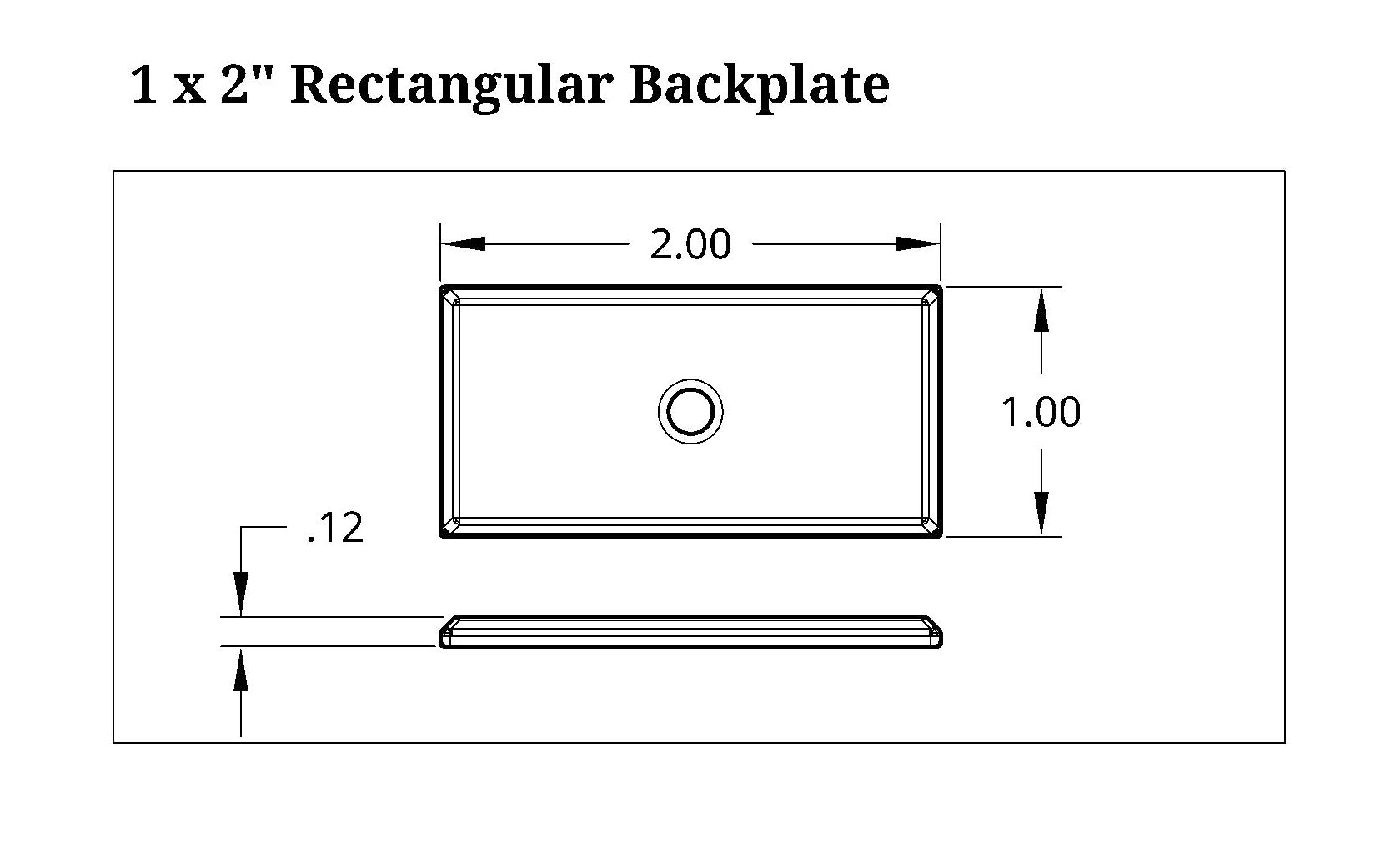 Rectangular Backplate, 1