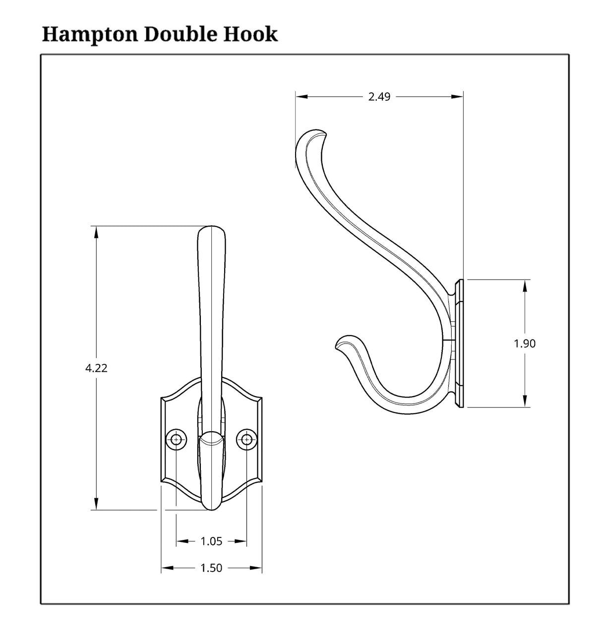 Hampton Double Hook