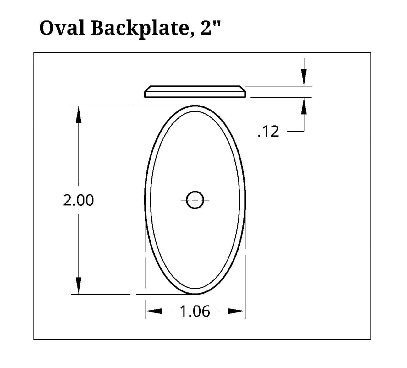 Oval Backplate, 2