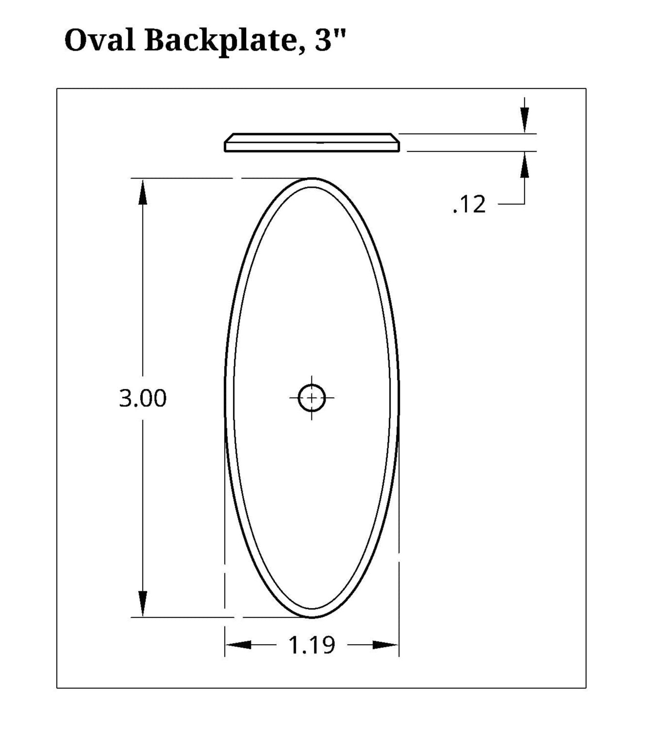 Oval Backplate, 3