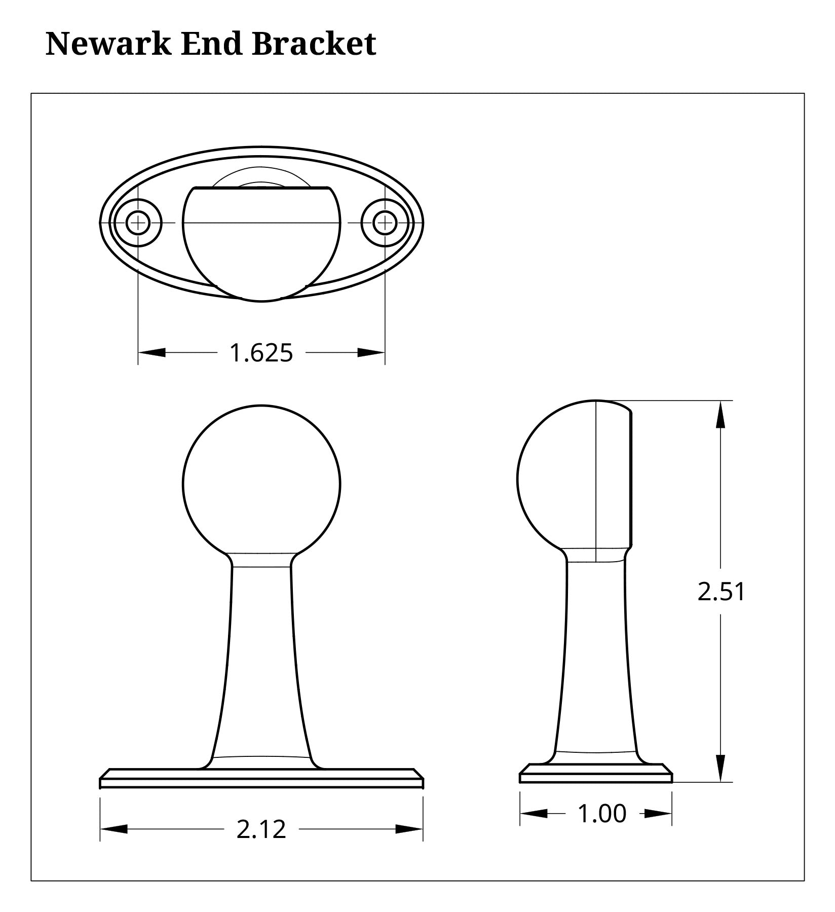 Newark End Bracket