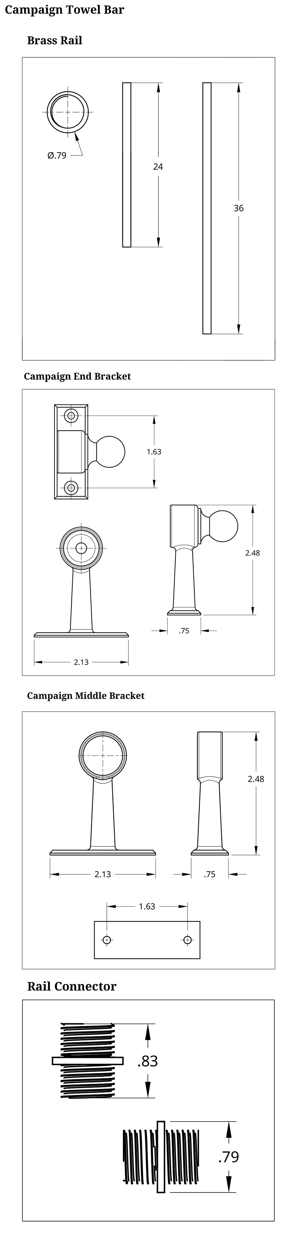 Campaign Towel Bar