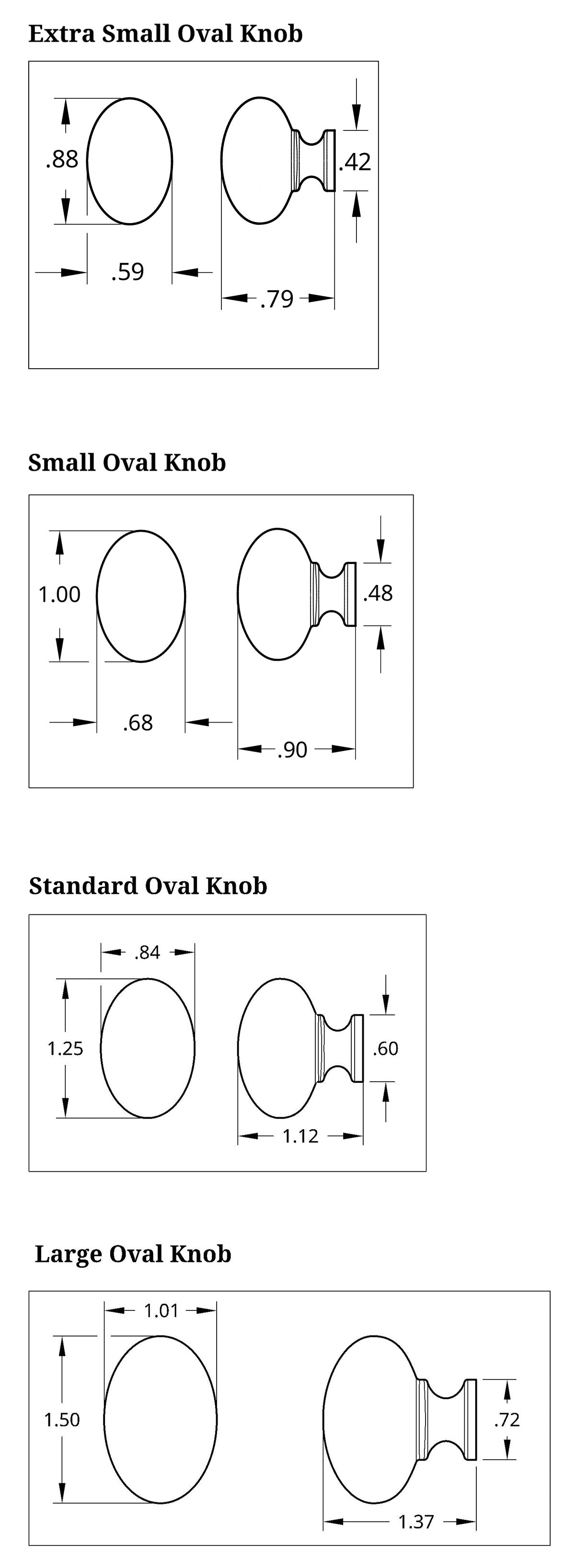Oval Knob