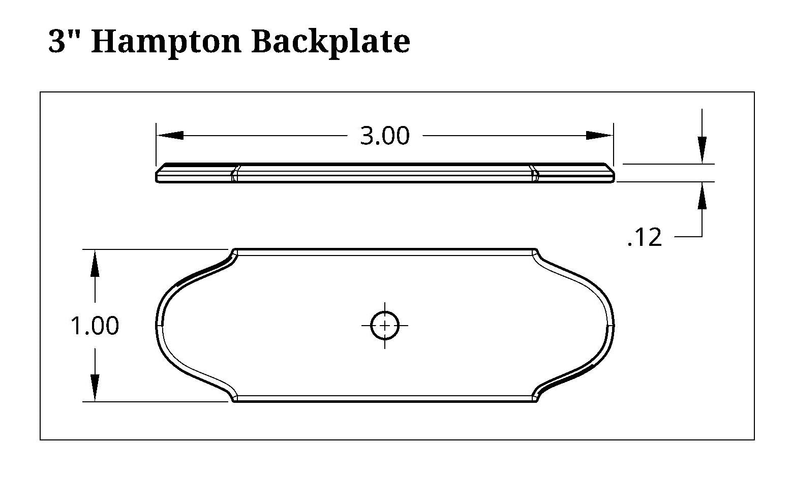 Simple Backplate Hampton Backplate, 1