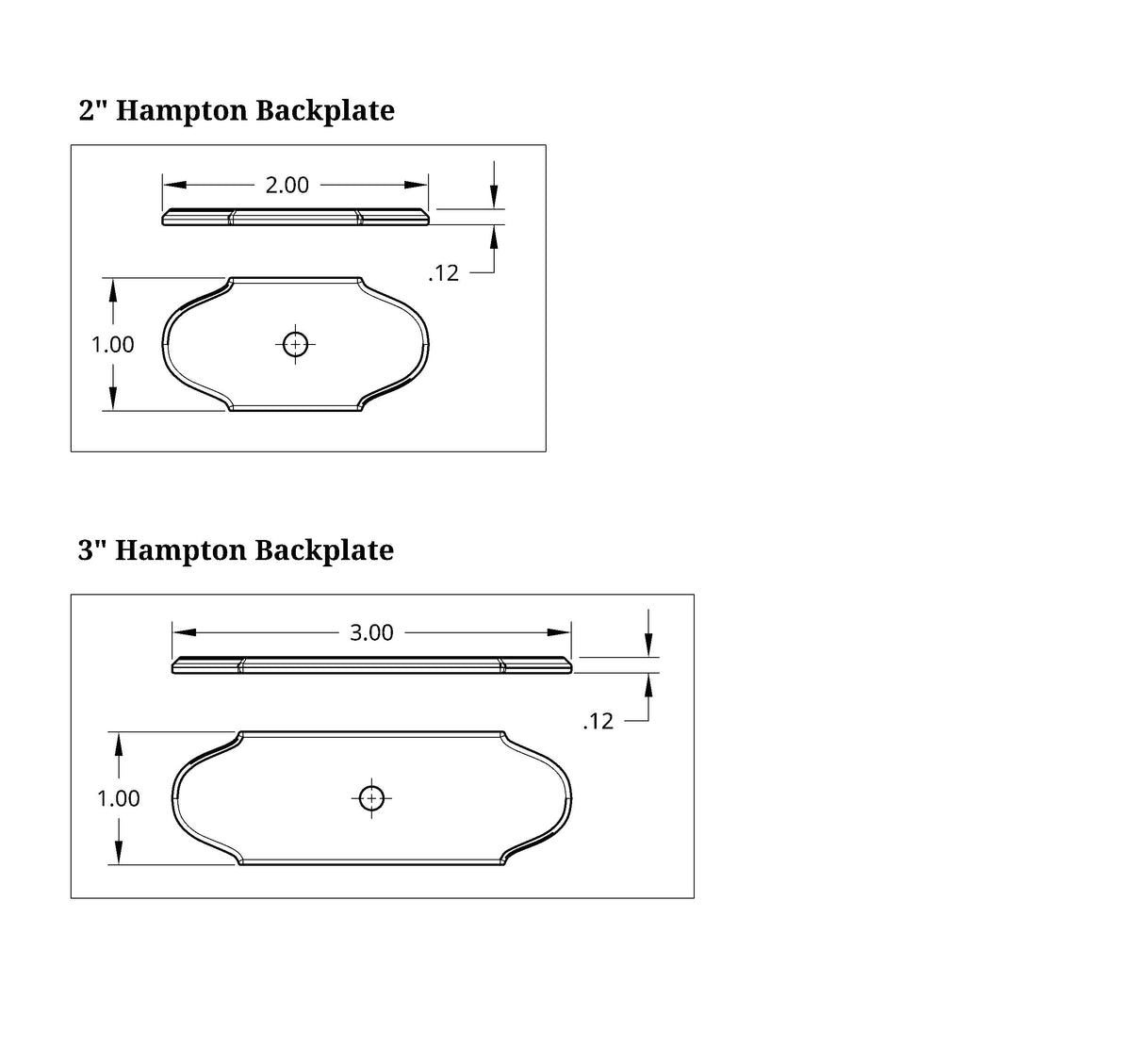Simple Backplate Hampton Backplate, 2
