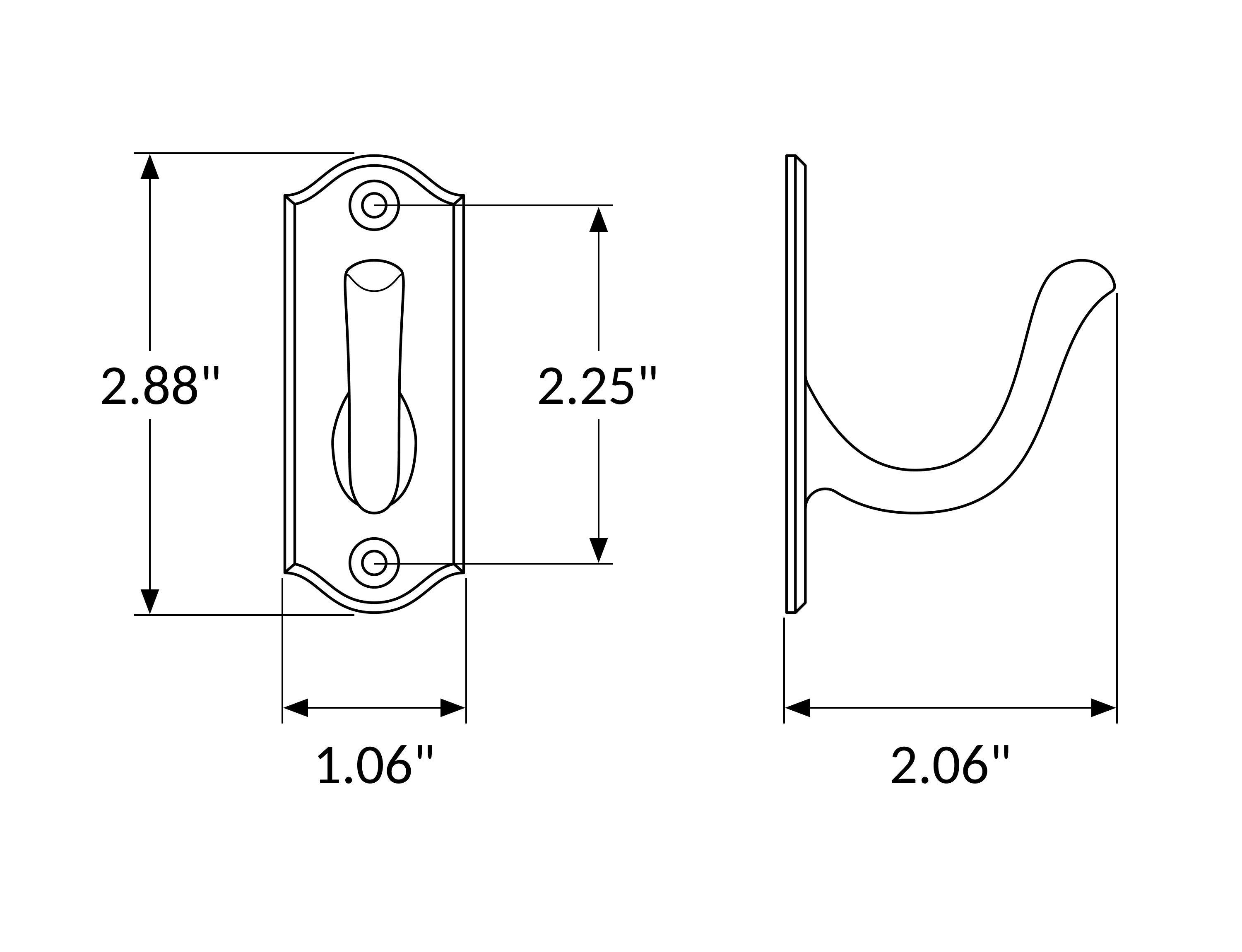 Hampton Single Hook