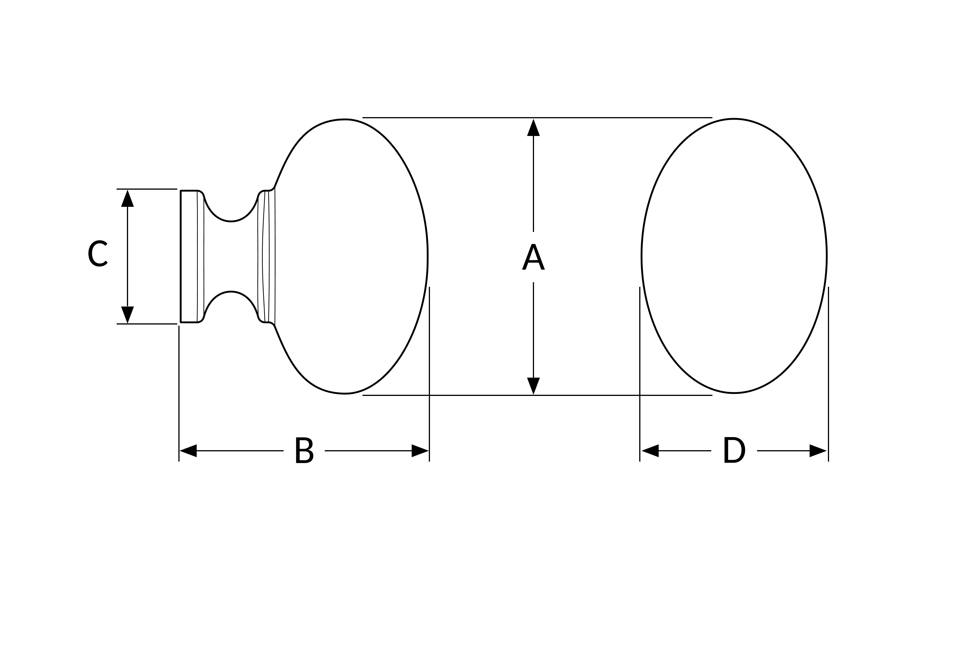 Oval Knob