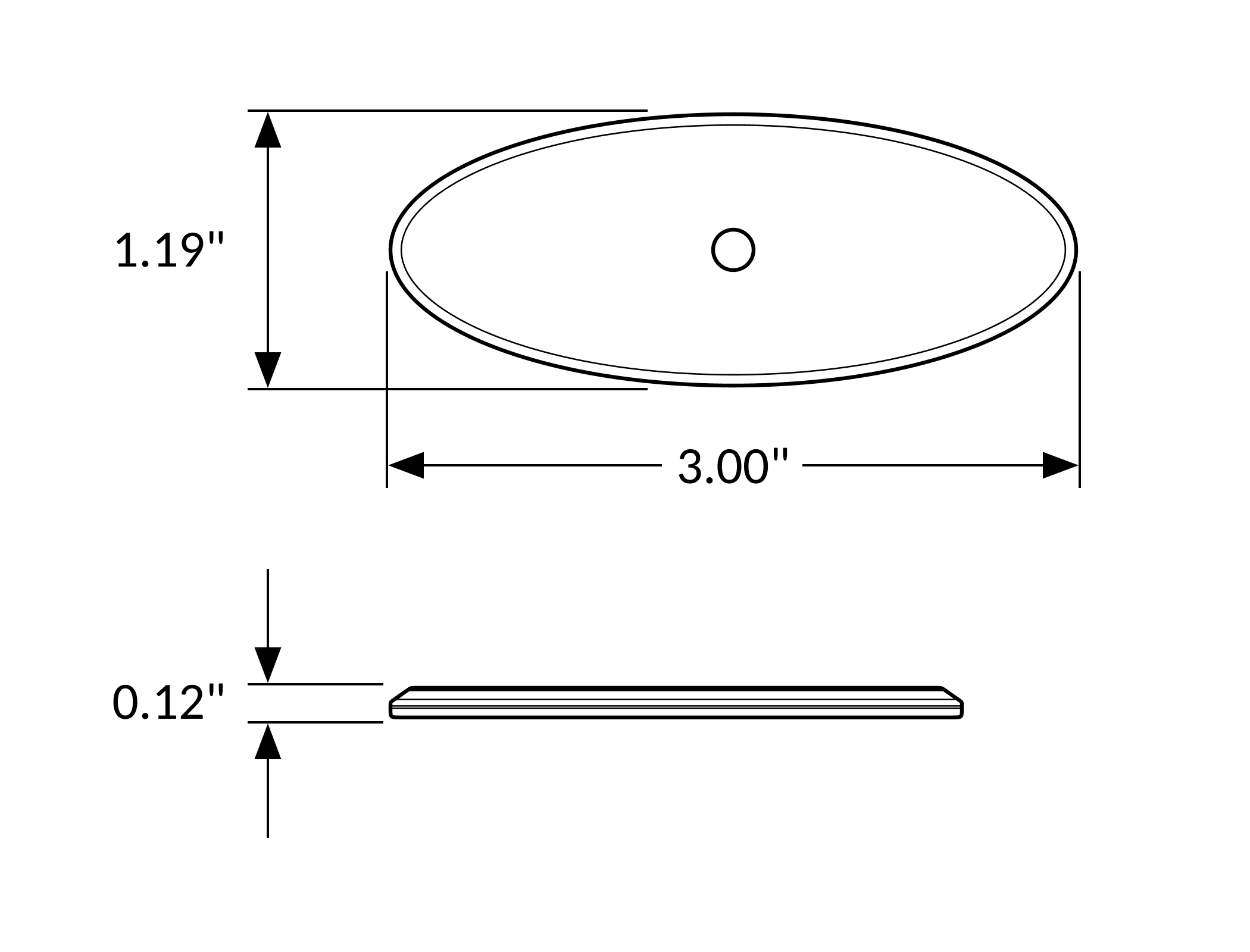 Oval Backplate, 3