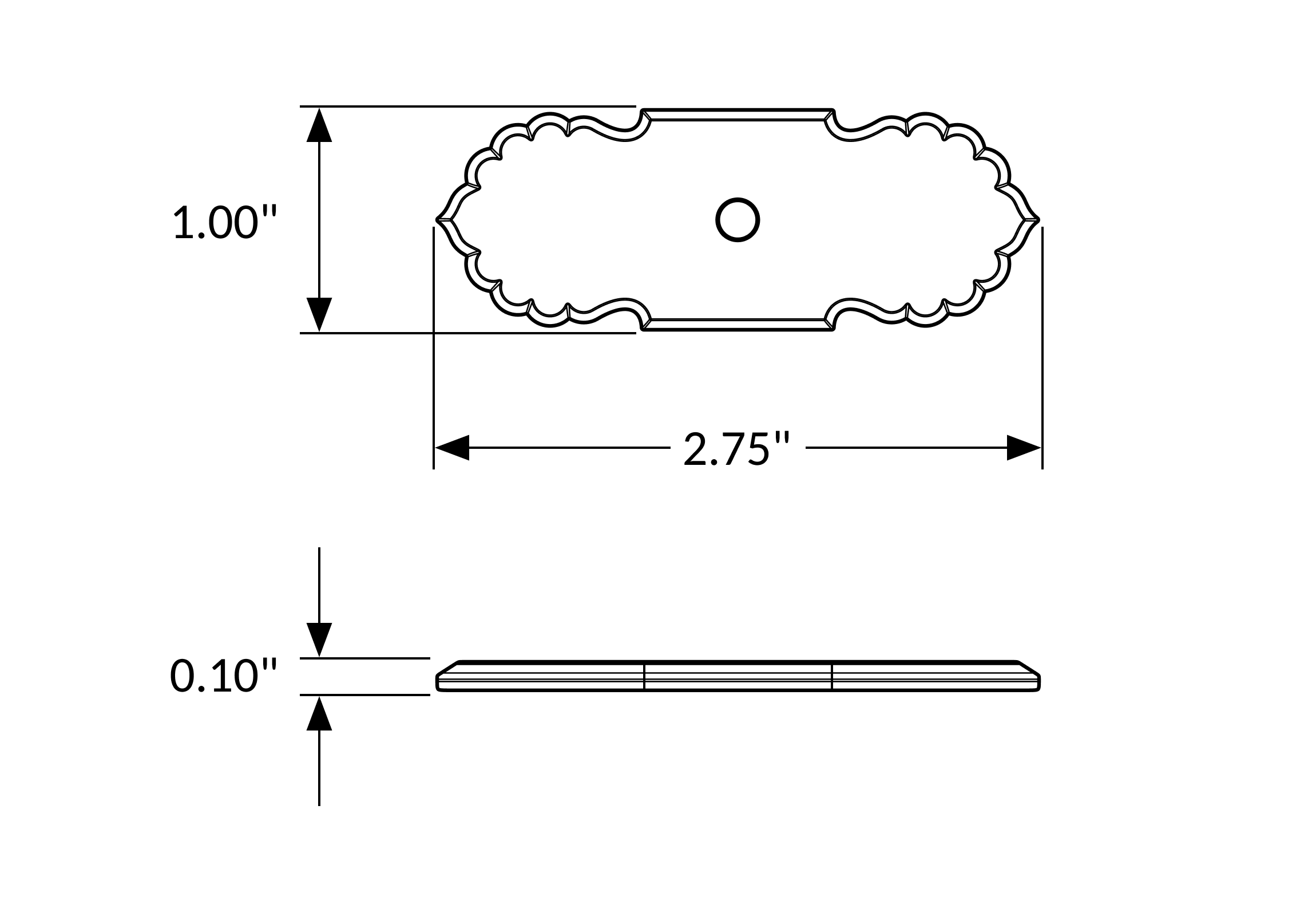 Scalloped Backplate, 1