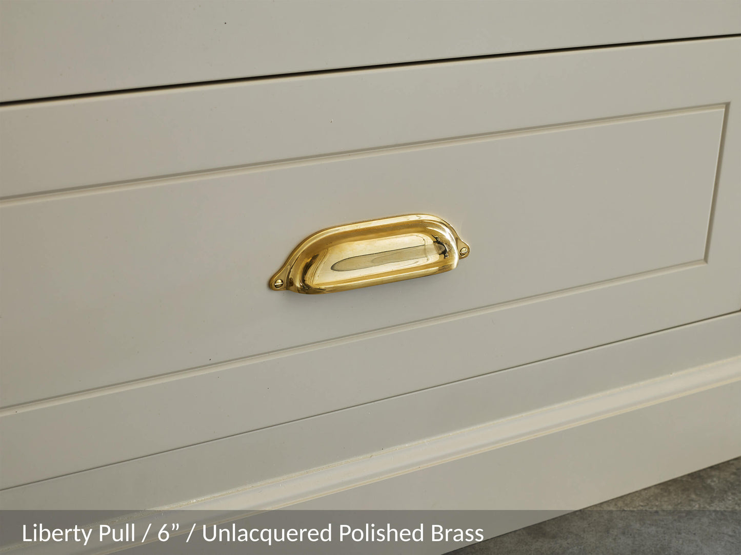 Liberty Pull, 6" - Aged Brass (Lacquered)