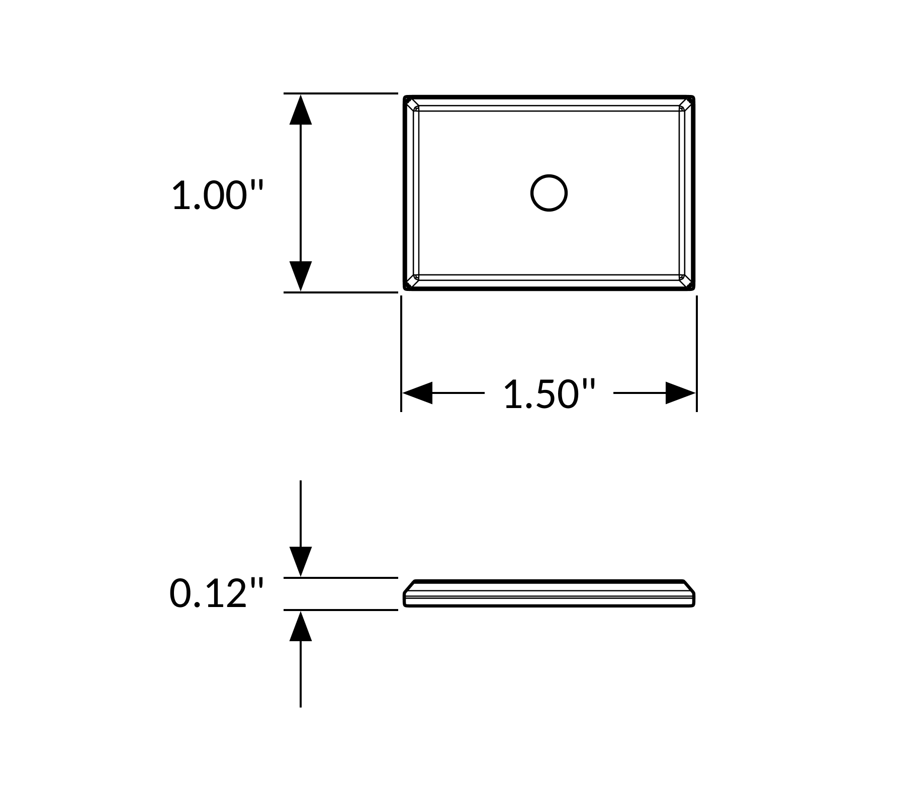 Rectangular Backplate, 1