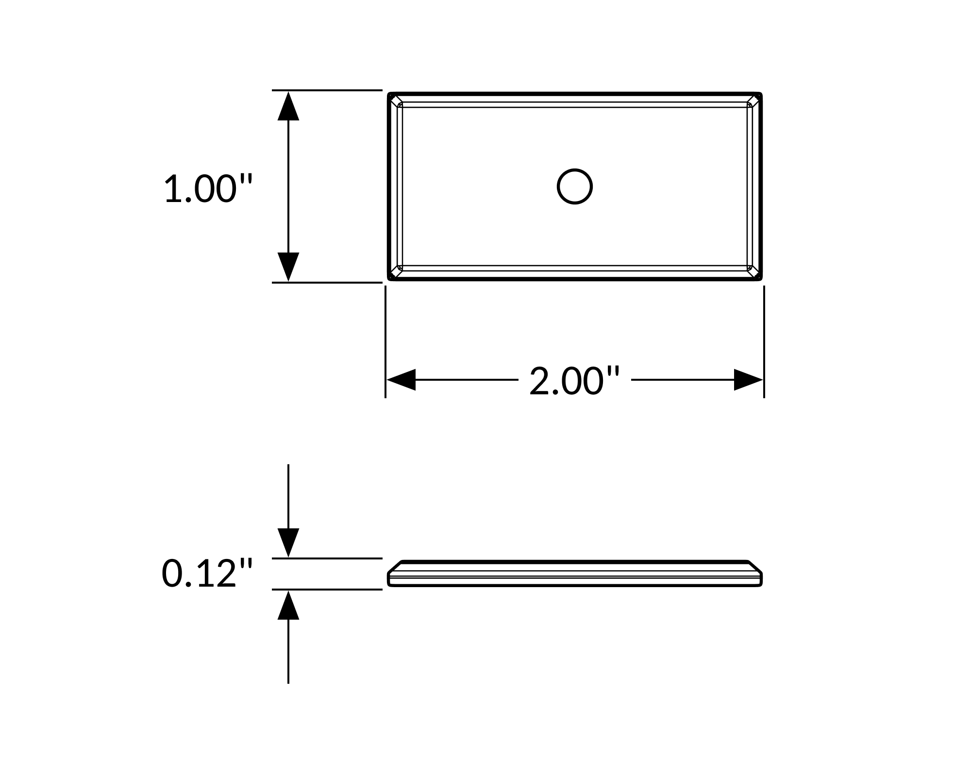 Rectangular Backplate, 1