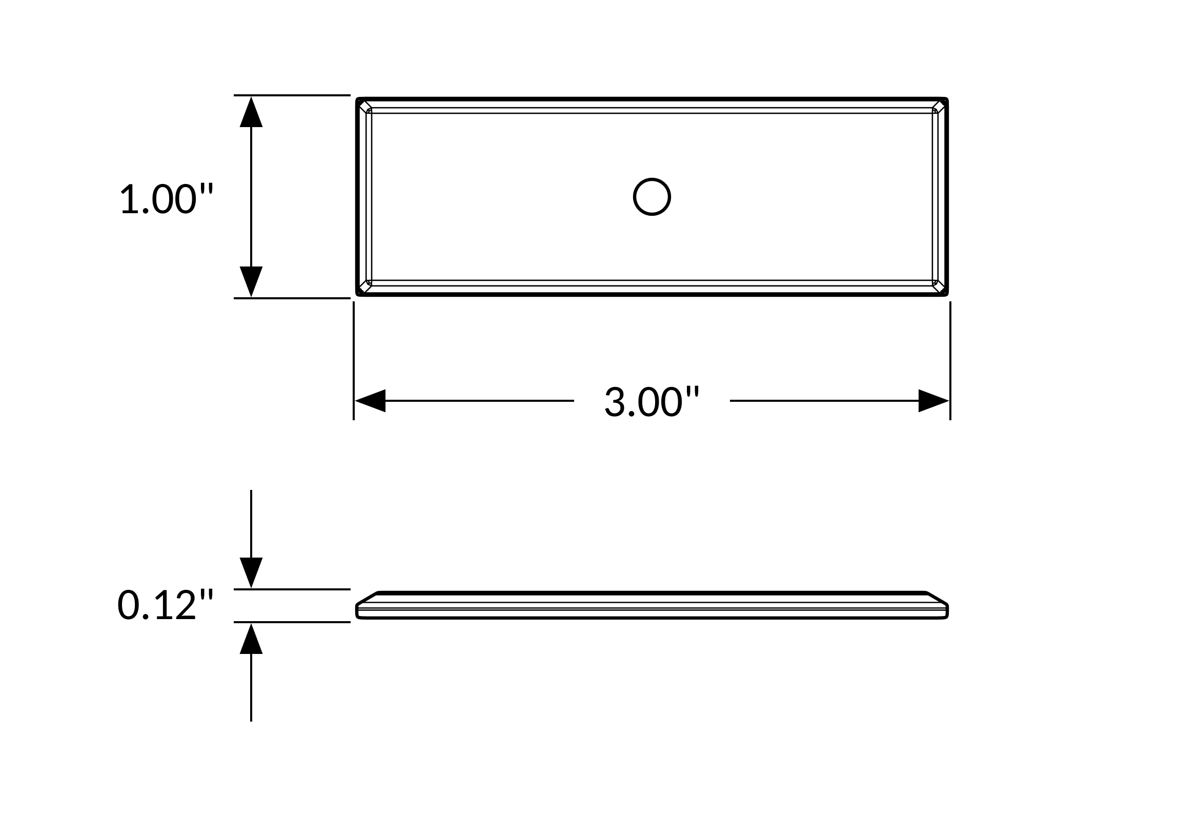 Rectangular Backplate, 1