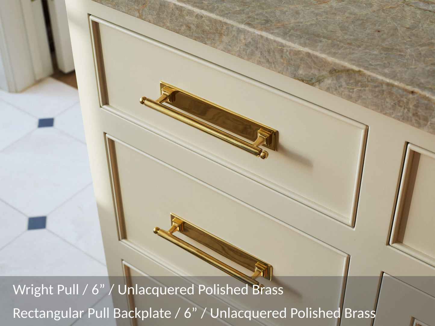 Rectangular Pull Backplate, 1.25" × 7.25" (6" OC)